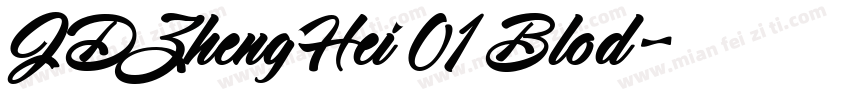 JDZhengHei 01 Blod字体转换